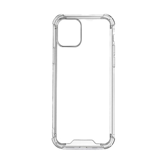 Silicone Hard Corners Case for Apple iPhone 12 Transparent